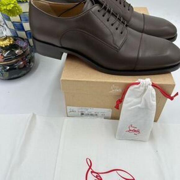 Men's Christian Louboutin cotomale Leather Oxford, size 45 made in Italy - Picture 8 of 13